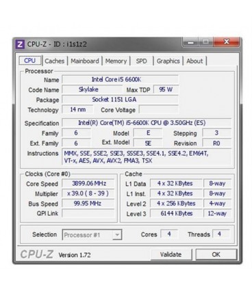 سيپيو اينتل INTEL پردازنده مرکزی سری Skylake مدل Core i5-6600K
