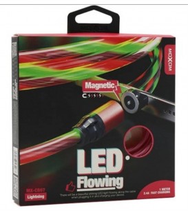 كابل شارژ MOXOM موكسوم CB-67 MICRO LED مگنتي