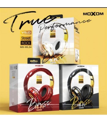 هدست MOXOM موكسوم WL34 رمخور بلوتوثي