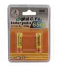 باطری نیم قلم CFL قابل شارژ ظرفیت 650 میلی آمپر ساعت