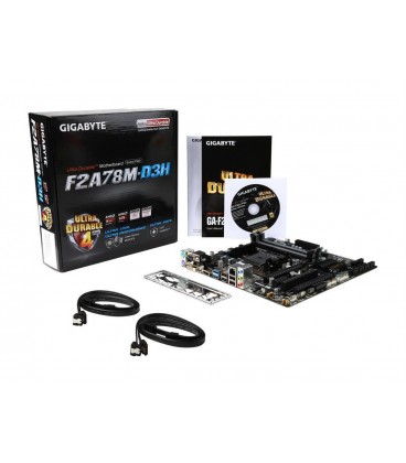 مادربرد GIGABYTE GA F2A78M D3H +CPU A6 7400+FAN استوك