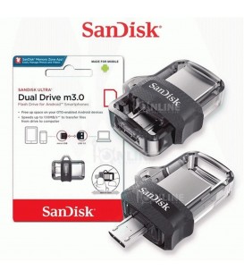 کول دیسک USB 2.0 SANDISK ULTRA DUAL M3.0 OTG 32GB