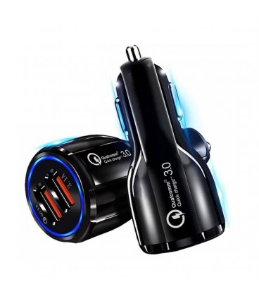شارژر فندكي FAST 2 PORT پك سفيد
