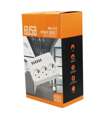 محافظ ARSON AN-63 6PORT USB