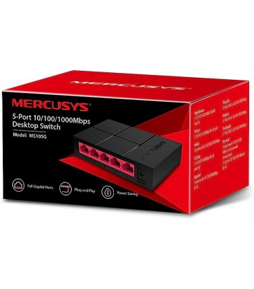 هاب سوئيچ MERCUSYS MS105G 1005 10/100/1000-گيگ