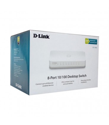 هاب سوئيچ 8 پورت D-LINK دی-لینک مدل DES-1008A