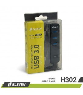 هاب یو اس بی 4 پورت ELEVEN H302 USB3