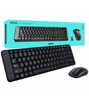 كيبورد+موس بي سيم LOGITECH MK 220
