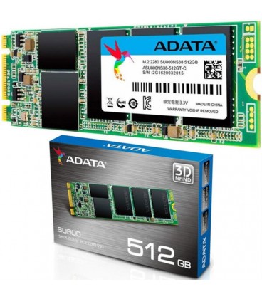 هارد اس اس دي ADATA اي ديتا SSD M2 SU800 ظرفيت 512 گيگابايت دو شيار (اونگ)
