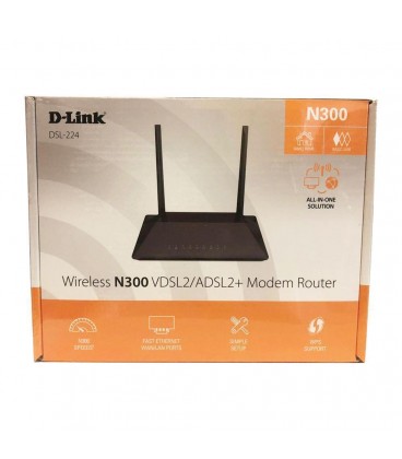 مودم روتر بی سیم ADSL2 Plus و VDSL2 دی لینک مدل DSL-224