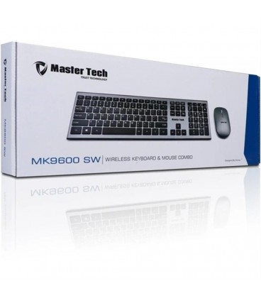 كيبورد +موس بي سيم MASTER TECH MK9600 نقره اي