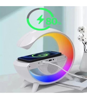 اسپيكر شارژي 3401 چراغ خواب ساعت شارژر واير لس